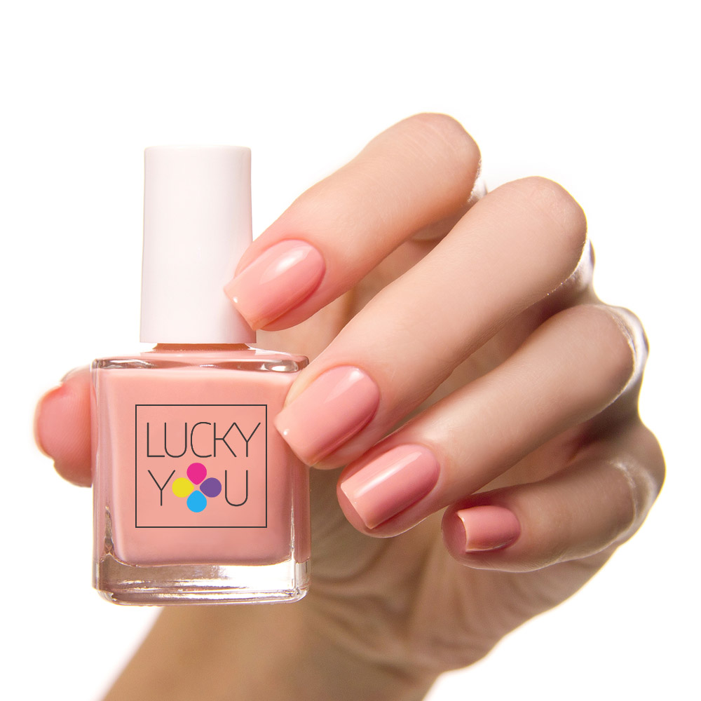 nail-bottle-LUCKY-YOU-nail-salons Nail bottle design. Brand strategy, visual identity and messaging platform for LUCKY YOU, nail salons.By Color.zone creative agency.